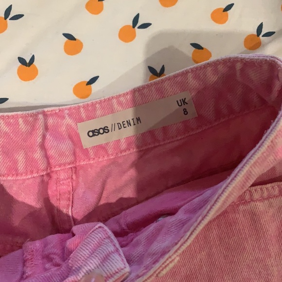 ASOS Pink Denim Shorts - Picture 2 of 4